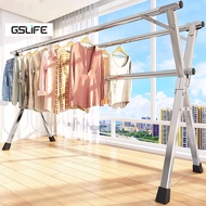 GSlife Foldable Clothes Drying Rack Heavy Duty Windproof Floor Laundry Rack