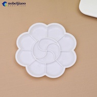 NOBELJIAOO 18/12/10 Wells Plastic Paint Tray Pallet Reusable Flower Paint Palette for Artists Acryli