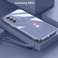 Casing Samsung A05s Case Plating Cover Solid Color Soft TPU Phone Case Samsung Galaxy A05s