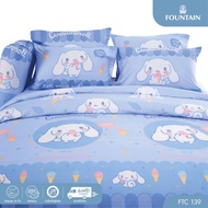 สบายมายเบด CINNAMOROLL : ชุดเครื่องนอน ( ผ้าปู + ผ้านวม ) SANRIO แท้100% (By Fountain)