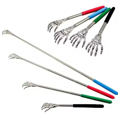 Stainless Steel Back Scratcher Telescopic Scratching Massager Extendable Itch Old Man Happy Health P