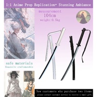 Anime Bleach Bamboo Sword, LED Light-Up Katana (104cm) - Authentic Sode no Shirayuki Cosplay Prop To