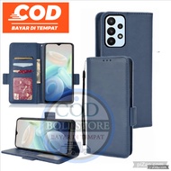 HP CASE SAMSUNG GALAXY A73 5GFLIPMAGNET LEATHER FLIP WALLET CASE