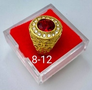 แหวนทอง 18K พลอยทับทิมสีแดงล้อมเพชร สวยสดใส ไม่ลอกไม่ดำ ใช้ได้นานเป็นปี รับประกันคุณภาพ ใส่แล้วร่ำรวยๆ