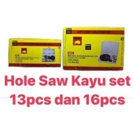 Wood Holesaw set 13pc set 16pc Japanese Standard Tools