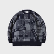 DYCTEAM - Logo pattern knitted sweater (dark/blue)