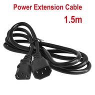 1.5m Power Extension Cable Monitor Cable Extension C13 Male to C14 Female