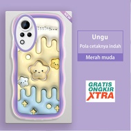 Infinix Note 12 11 10 8 G88 10Pro Pro Nfc Case 3D Cute Star Cheese Kesing hp Casing jelly accessorie
