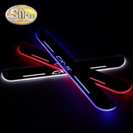 For Mazda CX-5 CX5 2013-2021 4PCS Acrylic Moving LED Welcome Pedal Car Scuff Plate Pedal Door Sill P