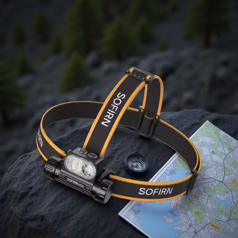 SOFIRN HS22 Headlamp SFT25R LED 6000K Rechargeable 2500lm Dual Switch With 2700K Warm Light Multi Ca
