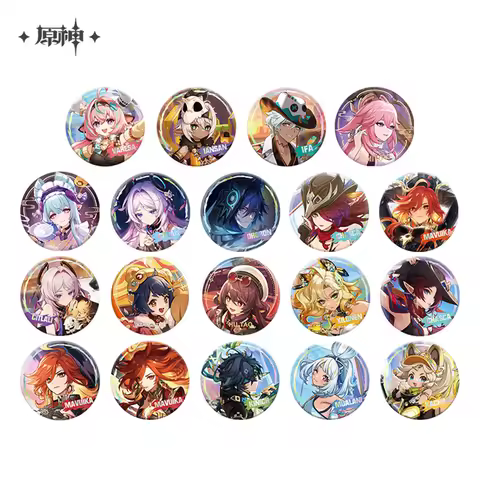 58mm Game Genshin Impact Iansan Varesa Yumemizuki Mizuki Citlali Chasca Cosplay COSTUME Badge Pin SP