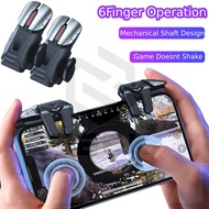 Mobile Phone Game Trigger Gamepad Joystick G21 with Six-Finger Control, Metal Buttons, and Universal