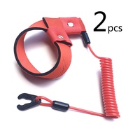 Universal Safety Boat Motor Lanyards 2Pcs Stop Kill Safety Lanyards Cord Belt Boat Engine Emergency Tether Cord