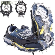BENEKIY Ice Shoes Spike, Non-slip Lightweight Ice Grippers,  8/10 Teeth Ice Snow Shoes Spikes for Sh