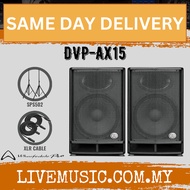 WHARFEDALE PRO DVP-AX15 Series 400 Watts RMS15" 2-Way Active Loudspeaker With Speaker Stand-Each/Pai