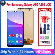 Original LCD Compatible For Samsung Galaxy A30/A50S/A50 A505 SM-A505F/DS A505FN/DS A505GT/DS LCD Screen Display Touch Screen Digitizer Assembly Replacement Parts
