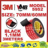 3M 5952 Double Sided Tape 60MM 70MM Heavy Duty Strong VHB Sticker Acrylic Adhesive Foam Vehicle 3/10