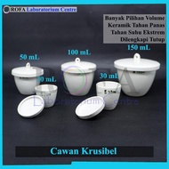 New- Krustibel Cup Krustibel Porcelain/ Crucible Cap/ Porcelain Crucible/