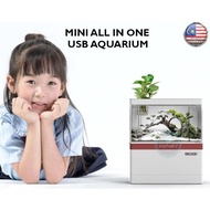 Mini USB Desktop Complete Aquarium All In One Ecological Aquarium Nano Aquarium With Phone Bracket Stand and Charger