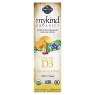Garden of Life, MyKind Organics, Vegan D3 Organic Spray, Vanilla, 25 mcg (1,000 IU), 2 fl oz (58 ml)