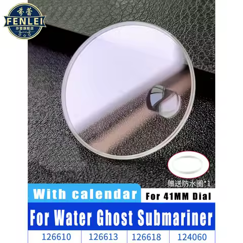 Sapphire Crystal For Rolex SUBMARINER New 41mm 126610 126613 126618 With calendar magnifying Glass M