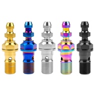 Wanyifa Titanium Clutch Slave Cylinder Brake Caliper Single Banjo M10x1.0 /1.25mm Bolt with Bleeder 