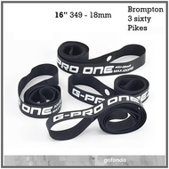 G-PRO ONE 20-406 / 16-349 Rim Tape - 18mm 16inch 20in FOLDING BIKES