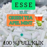 50g Busa filter klik Greentea Apel mint isi 1 klik ukuran Esse