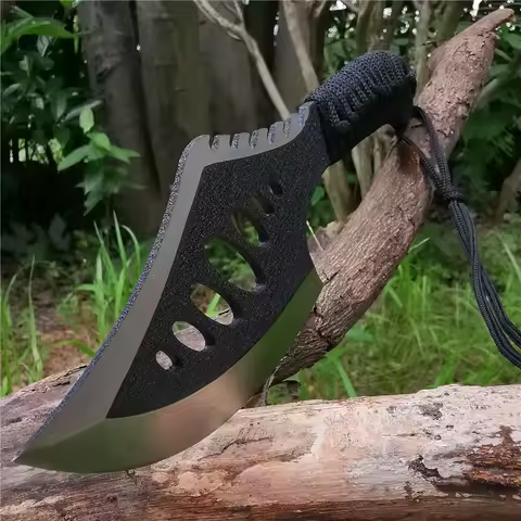 Compact Outdoor Tomahawk: Stainless Steel Blade with Non-Slip Handle, Jungle Camping Machete & Survi