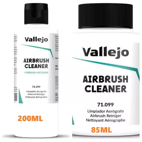 Vallejo - Airbrush Cleaner for Acrylic Paints 85 ml. (2.87 fl.oz.)/200 ml. (6.76 fl.oz.)