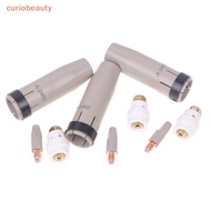 [CURUI] 1Set 24KD New Coating Protection Nozzle 0.8/1.0/1.2mm MIG Torch Gas Nozzle Tip Holder Of 24K