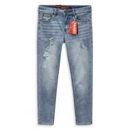 Superdry Jeans Standard slimfit form slimfit Straight Tube Hugging Thick Genuine Fabric Legs With Elastic Elasticity Torn Apart--