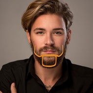 Beard Trimmer Guide Outline Trimmer Stencil for Men's Beard Men's Beard Trimmer Tool for French Bear