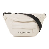 BALENCIAGA 牛皮皮革Waist Bag銀扣腰包