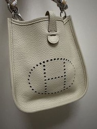 Hermes 豬鼻包 迷你款 奶白色