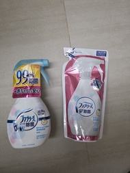 【全新】日本 P&G Febreze 寶寶無添加織物除菌消臭噴霧套裝 (370ml 噴霧瓶 + 320ml 補充裝) 🍼✨