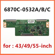 T-con Board 6870c-0532c 6870c-0532b 6870c-0532a Suitable for 43 Inch 49 Inch 55 Inch TV