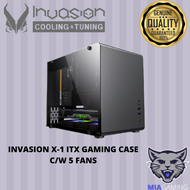 INVASION X1 / SILVER / ITX / 5 x 120MM ARGB FAN DESKTOP CASING