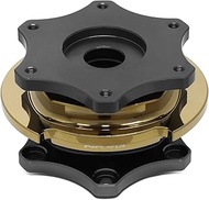 NRG Innovations SRK-R200GM-CG SFI 42.1 Spec D Shaped 6-bolt Steering Wheel Quick Release Adapter,Gun