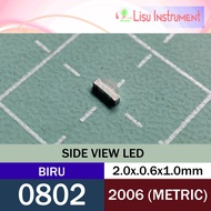 0802 (2006 Metric) Side View LED SMD 0805 biru