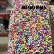 Candy color letter beads round beads 1 pound