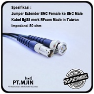 LP Cable Jumper Rg58 BNC male to BNC Female Cable Length 20cm