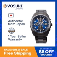 ORIENT Solar WV0081TY Sports Horizon 70's style JMADE Chronograph luminous light Date Navy Blue Gray Stainless  Wrist Watch For Men from YOSUKI JAPAN / WV0081TY (  WV0081TY  WV WV008 WV0081   )