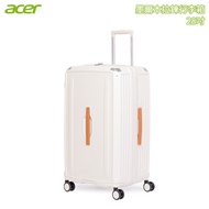 Acer 宏碁 墨爾本拉鍊行李箱 28吋/ 奶油白