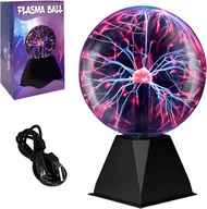 4寸USB靜電球 4 Inch USB Plasma Ball  4寸usb等離子球燈 手指觸摸等離子燈 USB/電池供電的魔法水晶光電離球燈 魔法等離子球迷你玩具 4英寸教育用迷你等離子球玩具適合兒
