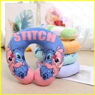 B4 Stitch Cartoon Cute U-shaped Pillow Travel Portable Neck Protection Pillow Office Neck Pillow Plu