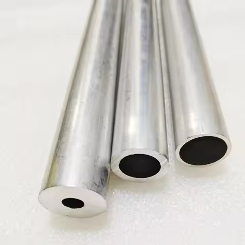6063 Aluminum Alloy Tube Aluminium Pipe OD15-60mm ID3-50mm Wall Thickness 5mm Straight Hollow Round 