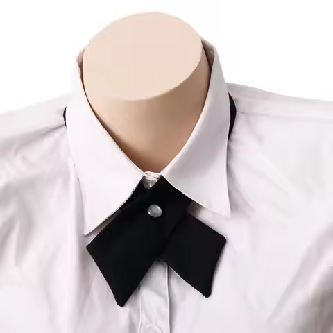 Elegant Solid Color for School Costume JK uniform Tie Collar Bowtie Ribbon Tie Cross Bow Tie JK Bow 