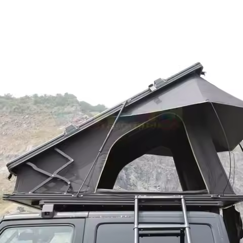 Camping Aluminum Roof Top Tent 3 Person Rooftop Tent Dachzelt Auto Outdoor Hiking Car Triangle Clams