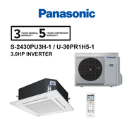 Panasonic 3.0HP S-2430PU3H-1 / U-30PR1H5-1 R32 Inverter NX Series Standard 4-Way Ceiling Cassette Ai